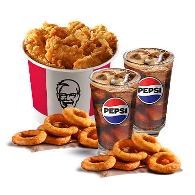 15 Strips Bucket XL + 10 Onion Rings - order on-line in KFC